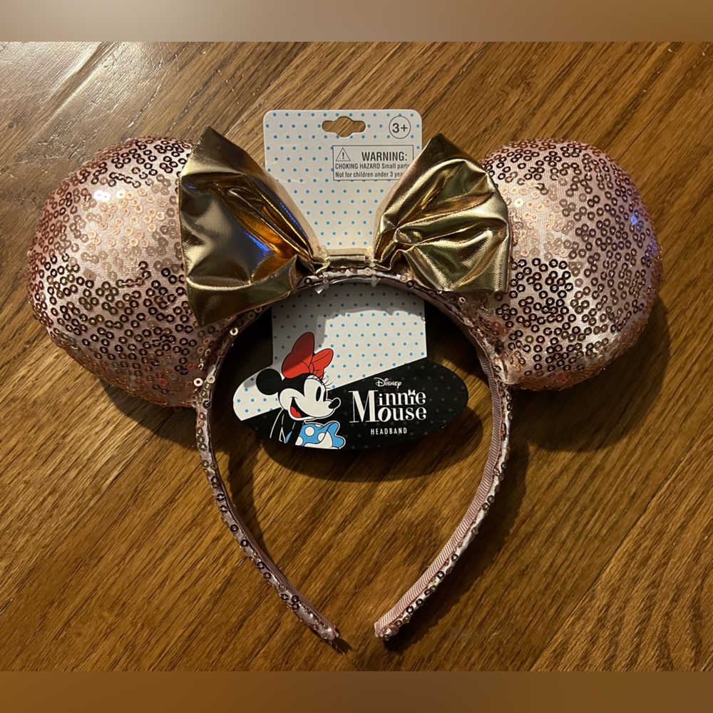 Minnie Mouse Rose Gold Ears NEW